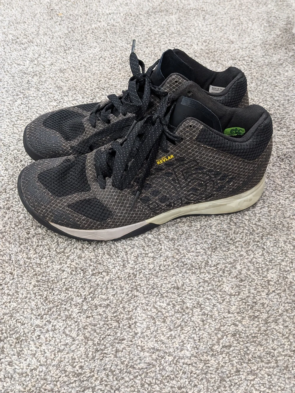 Reebok crossfit nano 5.0 womens size 9 shoes black lifting training sneaker